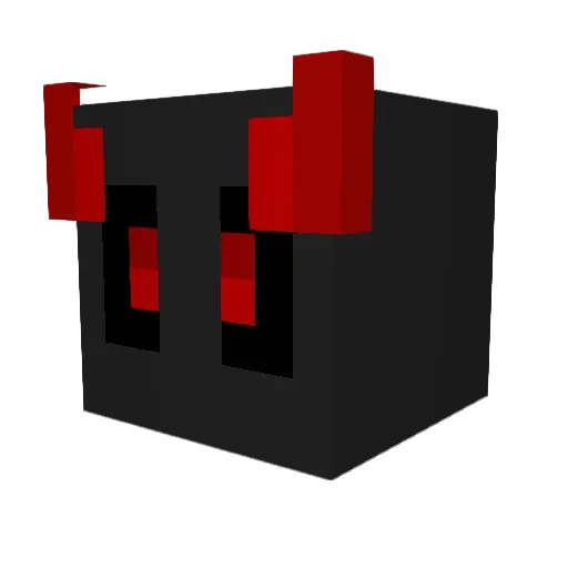 sybal_ Minecraft avatar head, 3D render