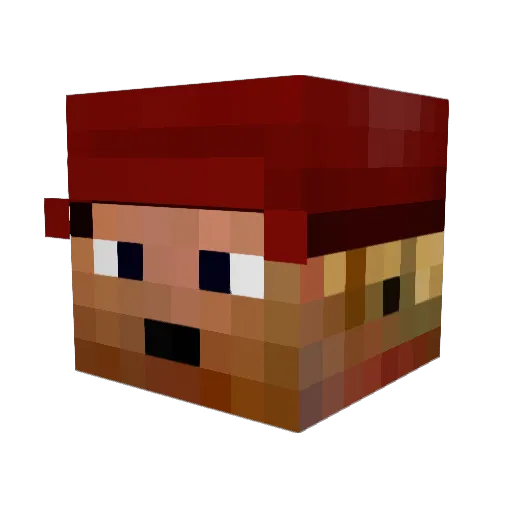 sychoduck Minecraft avatar head, 3D render