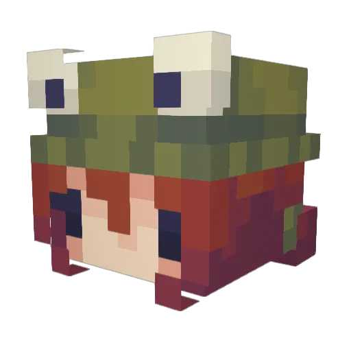sycilla Minecraft avatar head, 3D render