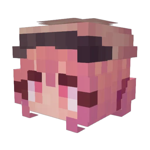 sycksb Minecraft avatar head, 3D render