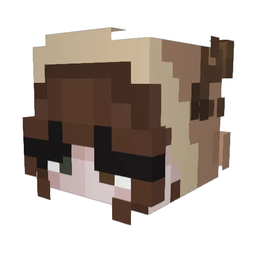 syd4m Minecraft avatar head, 3D render