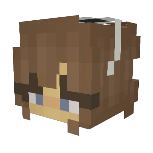 syd_neh Minecraft avatar head, 3D render
