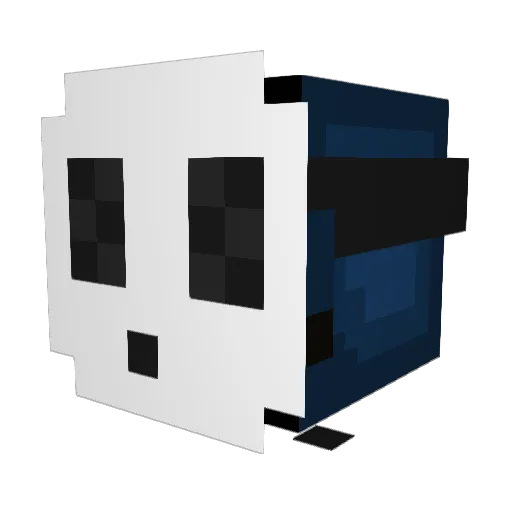 sydboss Minecraft avatar head, 3D render