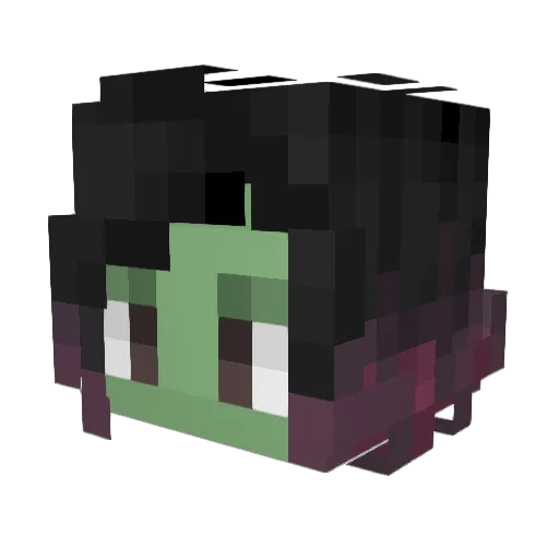 syddrowning Minecraft avatar head, 3D render