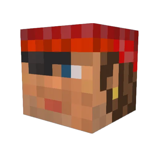 sydeffects1 Minecraft avatar head, 3D render