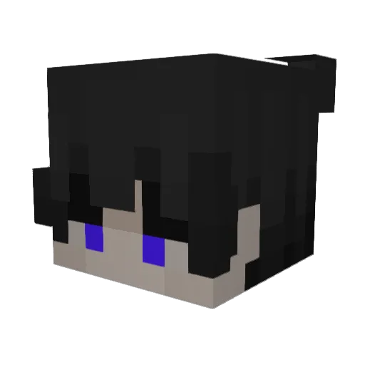 sydefoxxx Minecraft avatar head, 3D render