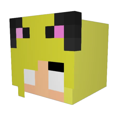 sydkov Minecraft avatar head, 3D render