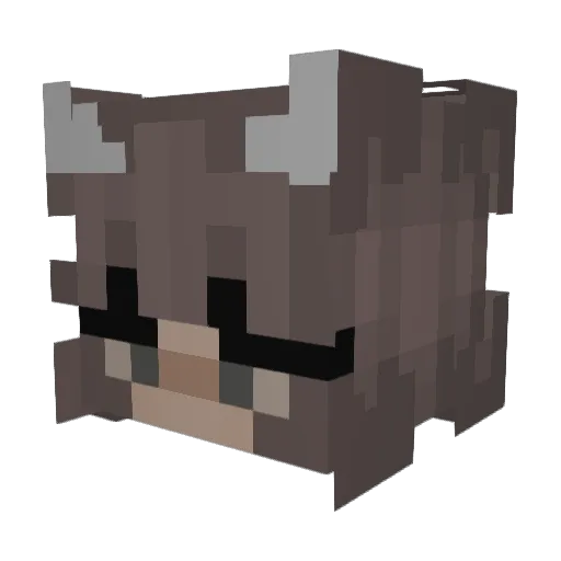 sydluvv Minecraft avatar head, 3D render