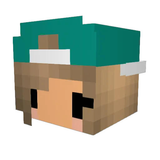 sydney74 Minecraft avatar head, 3D render