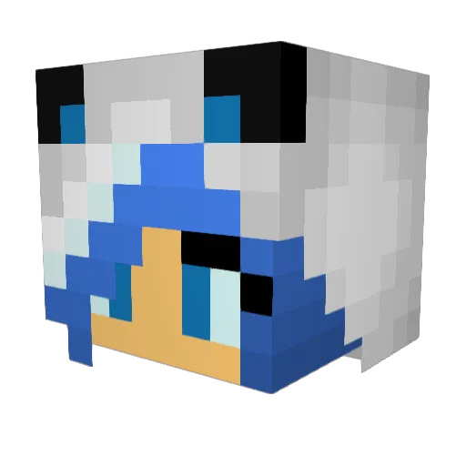 sydney7777 Minecraft avatar head, 3D render