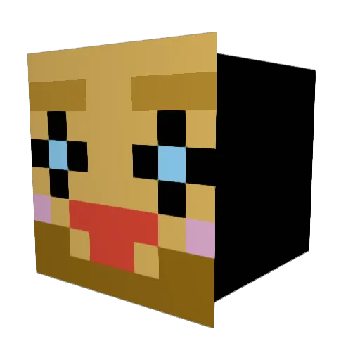 sydneyjade Minecraft avatar head, 3D render