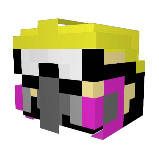 sydneymouse Minecraft avatar head, 3D render