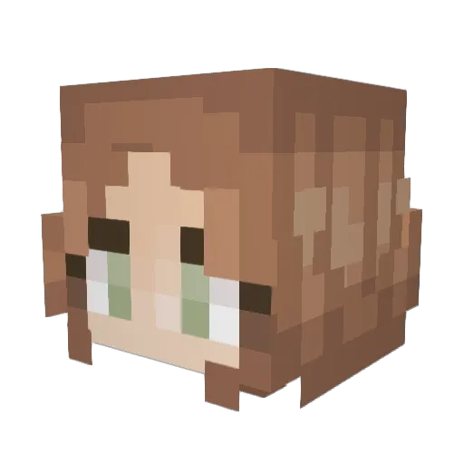 sydneyrh Minecraft avatar head, 3D render