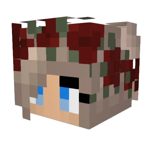 sydneyroyce Minecraft avatar head, 3D render