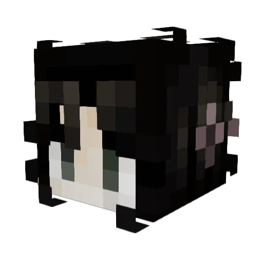 sydnnova Minecraft avatar head, 3D render