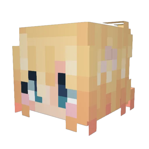 syfari Minecraft avatar head, 3D render