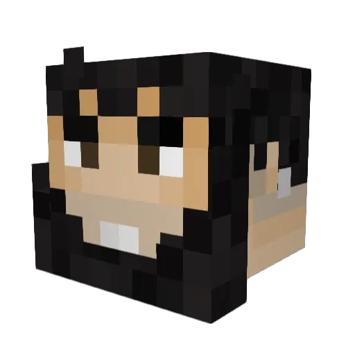 syfecs Minecraft avatar head, 3D render