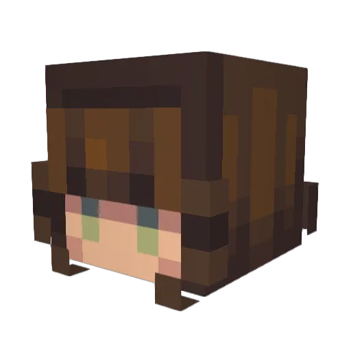 syharah Minecraft avatar head, 3D render