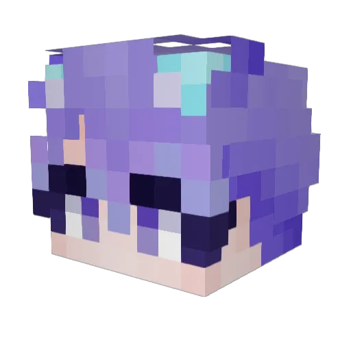 syhvana Minecraft avatar head, 3D render