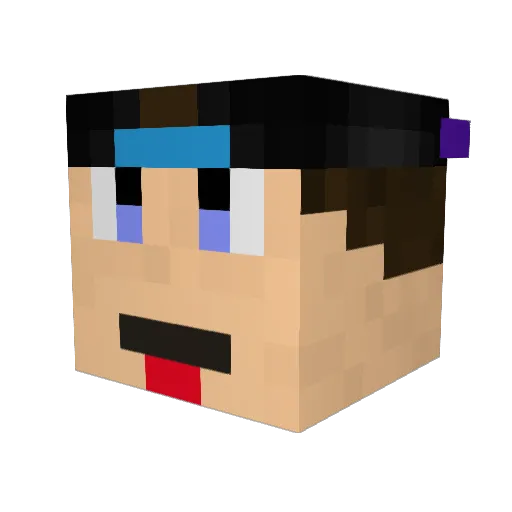 syio1598 Minecraft avatar head, 3D render