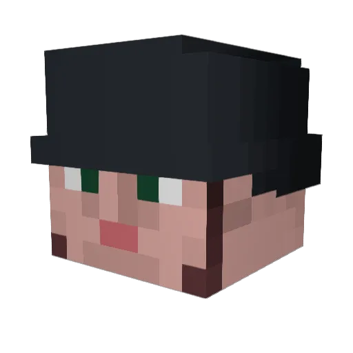 syjames Minecraft avatar head, 3D render