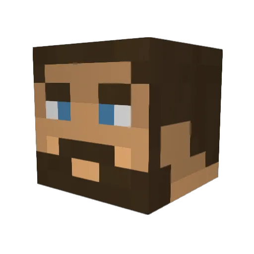 sykarjon Minecraft avatar head, 3D render
