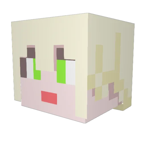 syl262 Minecraft avatar head, 3D render