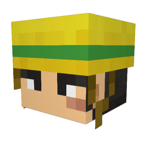 syld Minecraft avatar head, 3D render