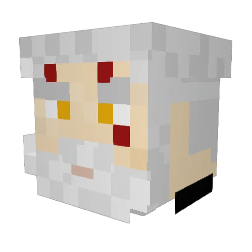 sylentsin Minecraft avatar head, 3D render