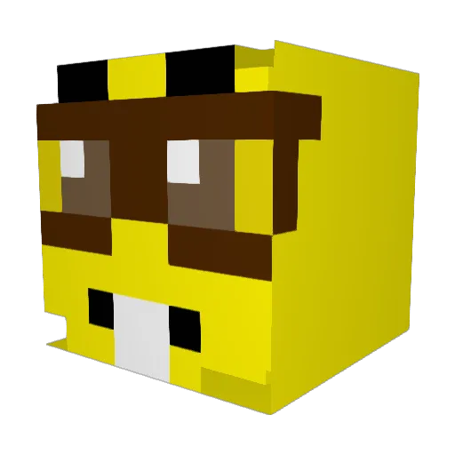 syllicium Minecraft avatar head, 3D render