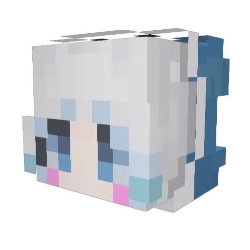 syllphy Minecraft avatar head, 3D render