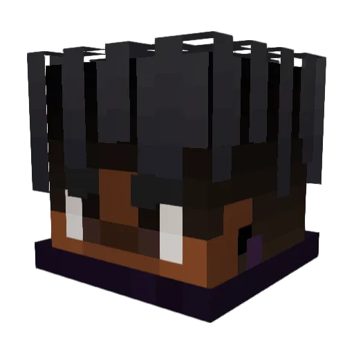 syllyi Minecraft avatar head, 3D render
