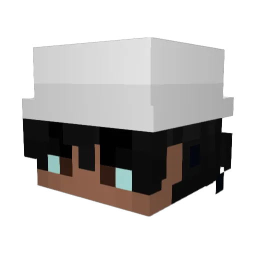 sylorite Minecraft avatar head, 3D render
