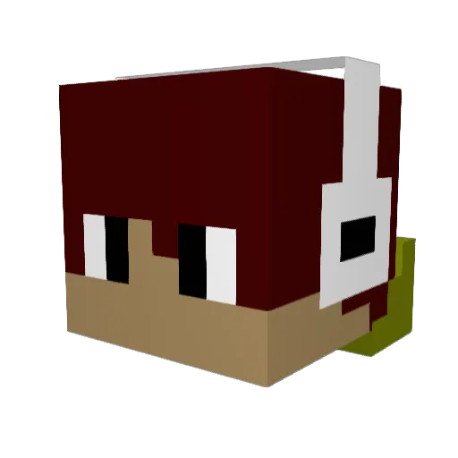 sylphelin Minecraft avatar head, 3D render