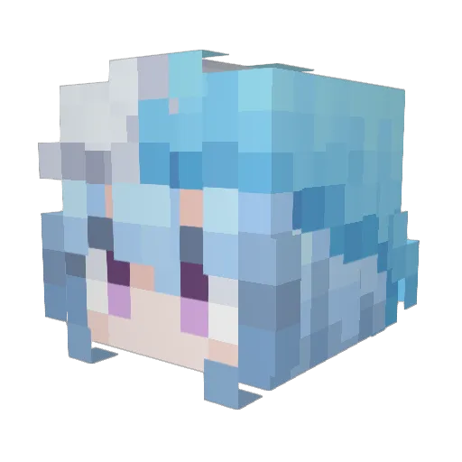 sylriu Minecraft avatar head, 3D render