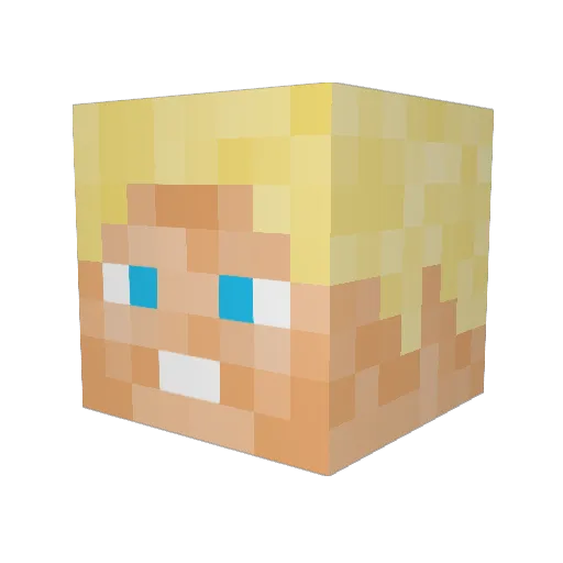 sylux123 Minecraft avatar head, 3D render