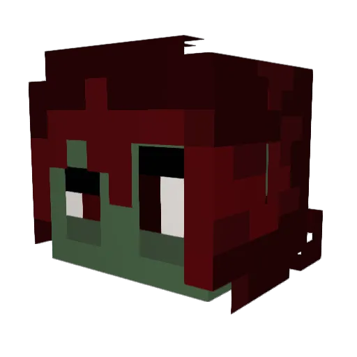 sylv3rho3 Minecraft avatar head, 3D render