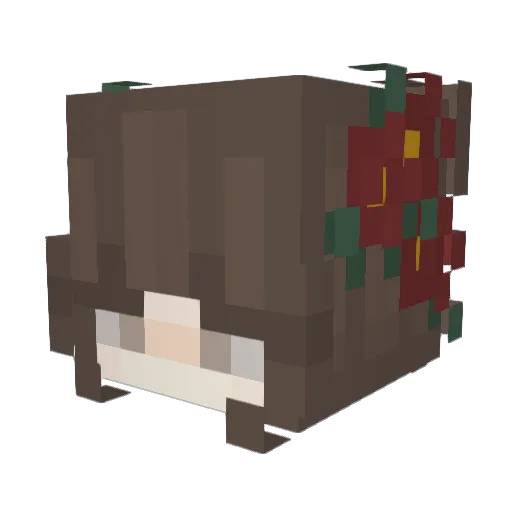 sylvevie Minecraft avatar head, 3D render