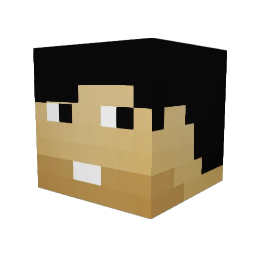 sylvianklein23 Minecraft avatar head, 3D render
