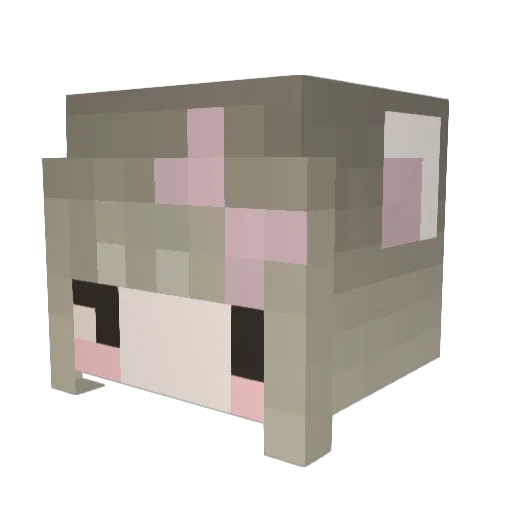 sylvieplait Minecraft avatar head, 3D render