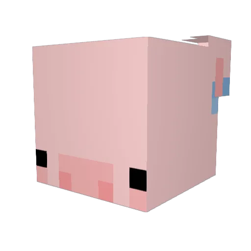 sylviia Minecraft avatar head, 3D render