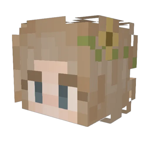 sylvs_ Minecraft avatar head, 3D render