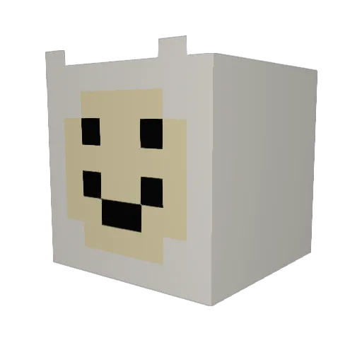 sylz7 Minecraft avatar head, 3D render