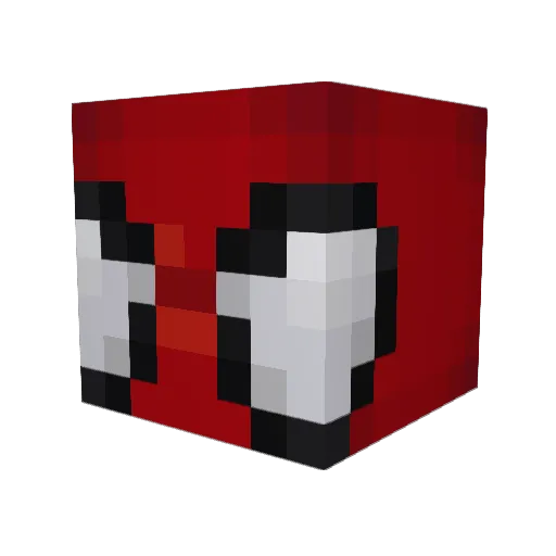 symbiotix Minecraft avatar head, 3D render