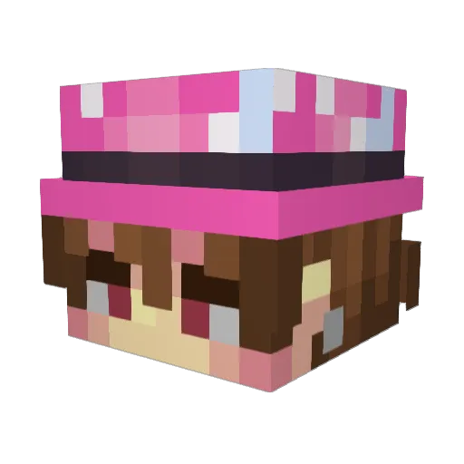 symetriyaa Minecraft avatar head, 3D render