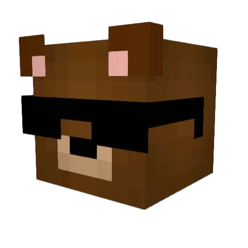 syminho Minecraft avatar head, 3D render