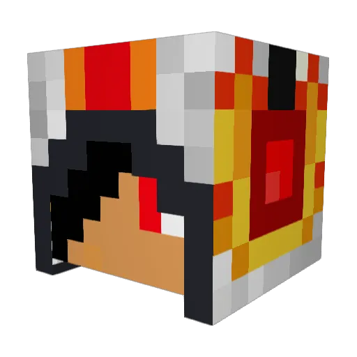 symlim Minecraft avatar head, 3D render