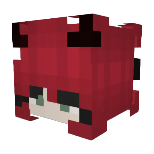 sympholia Minecraft avatar head, 3D render
