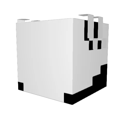 synapseglitch Minecraft avatar head, 3D render