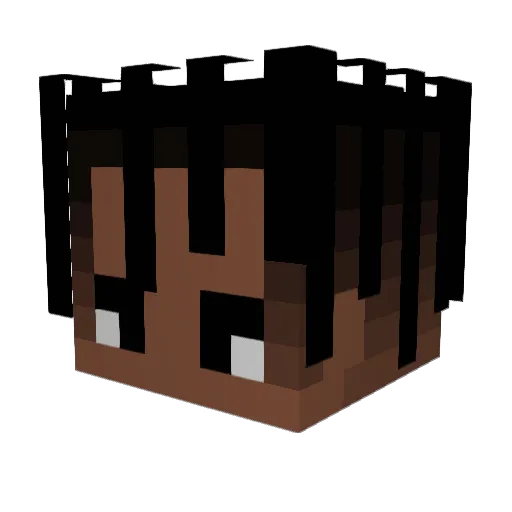 synaptiik Minecraft avatar head, 3D render